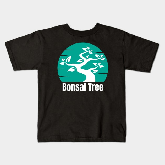 Bonsai Tree Lover Kids T-Shirt by HobbyAndArt